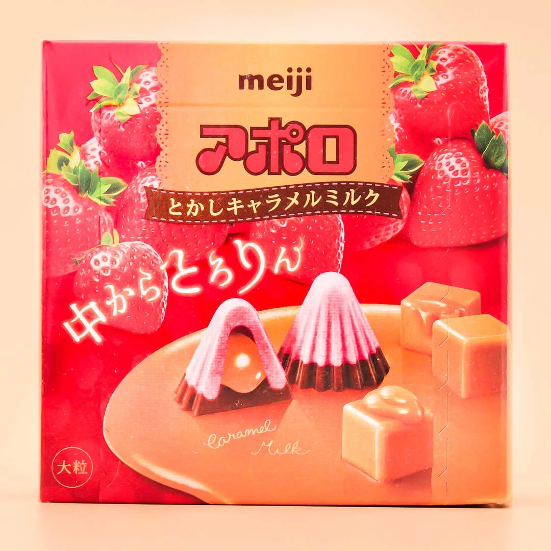 Meiji Apollo Strawberry Chocolates - Caramel Milk