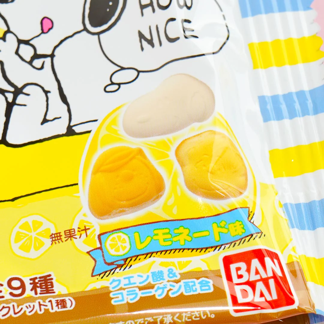 Bandai Peanuts Gummy Candy with Rubber Clip - Lemonade - Image 2
