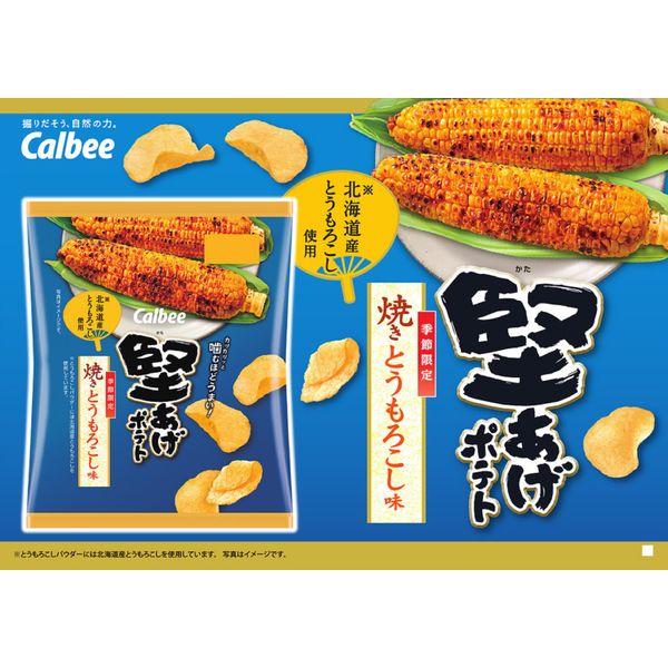 Calbee Kata-age Potato Chips - Grilled Corn - Image 2