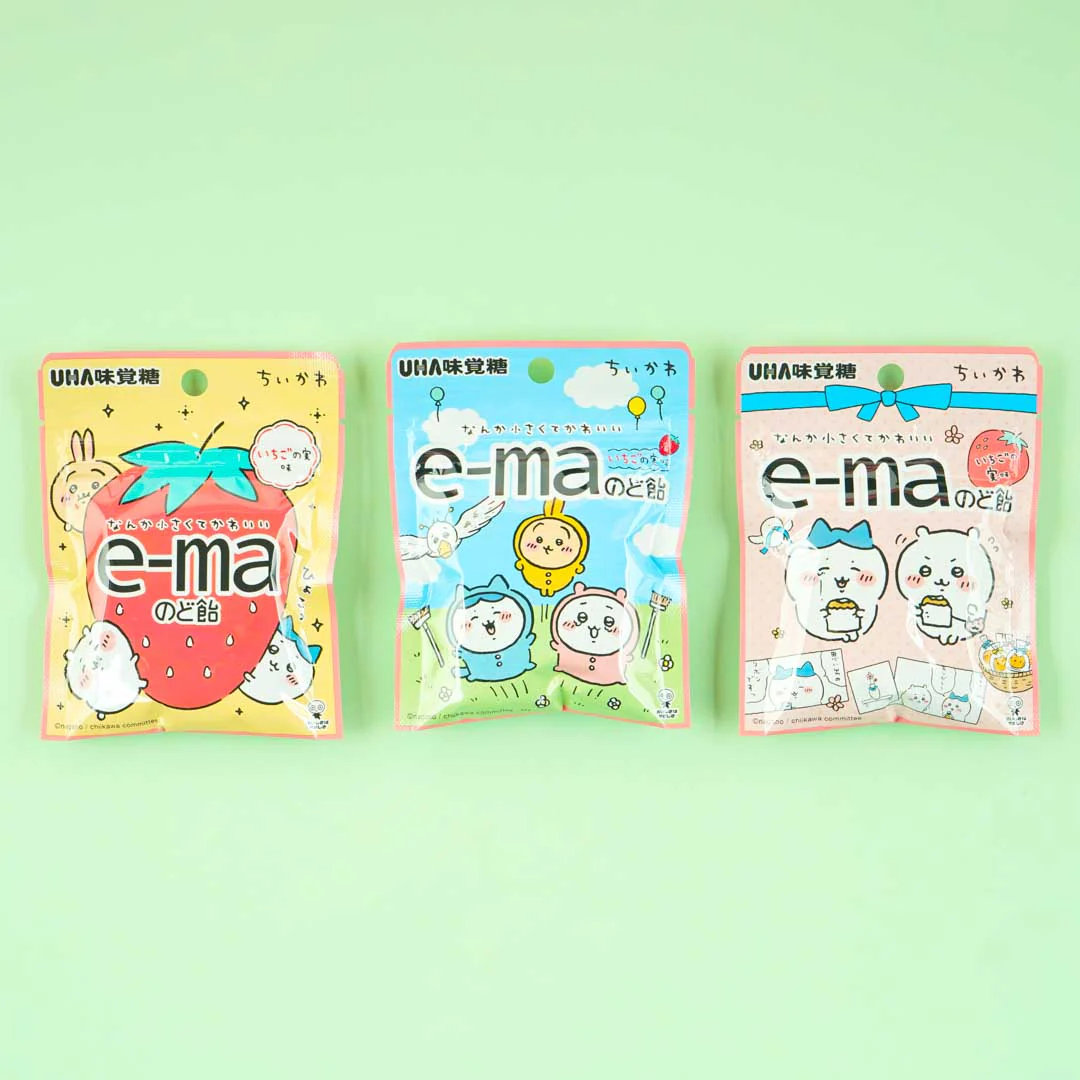 Chiikawa Gurashi e-ma Throat Candy Bag - Strawberry - Image 2