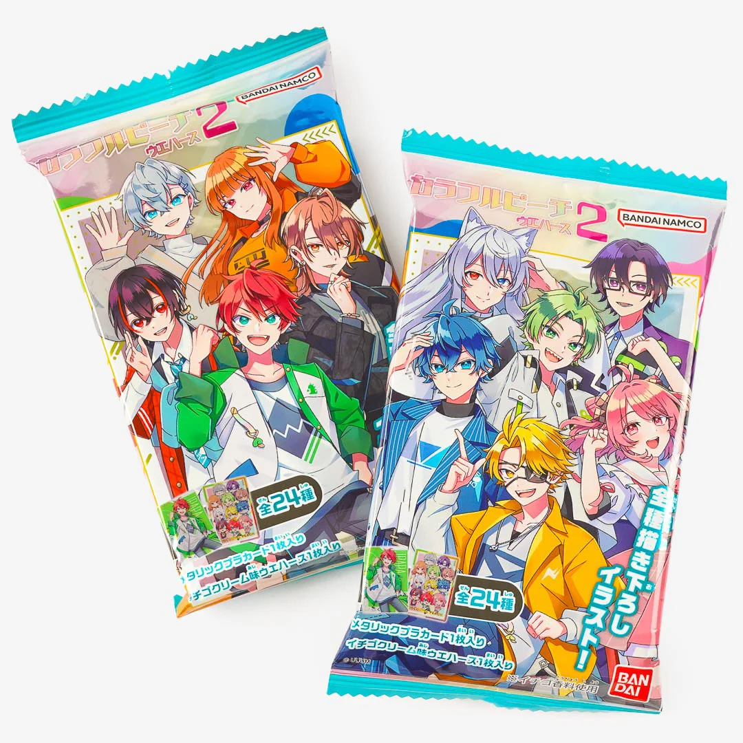 Colorful Peach Strawberry Cream Wafer With Card