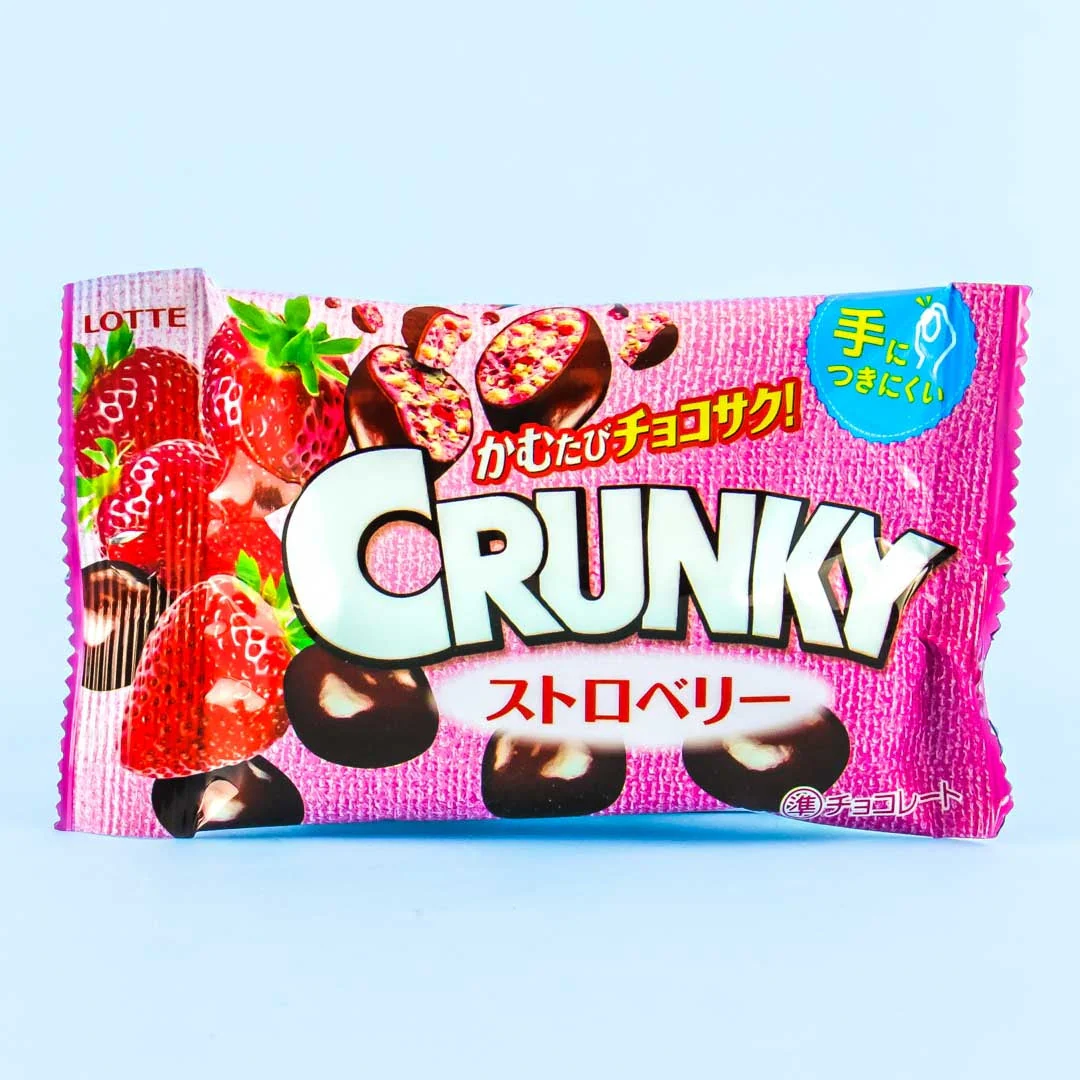 Lotte Crunky Chocolate Balls - Strawberry