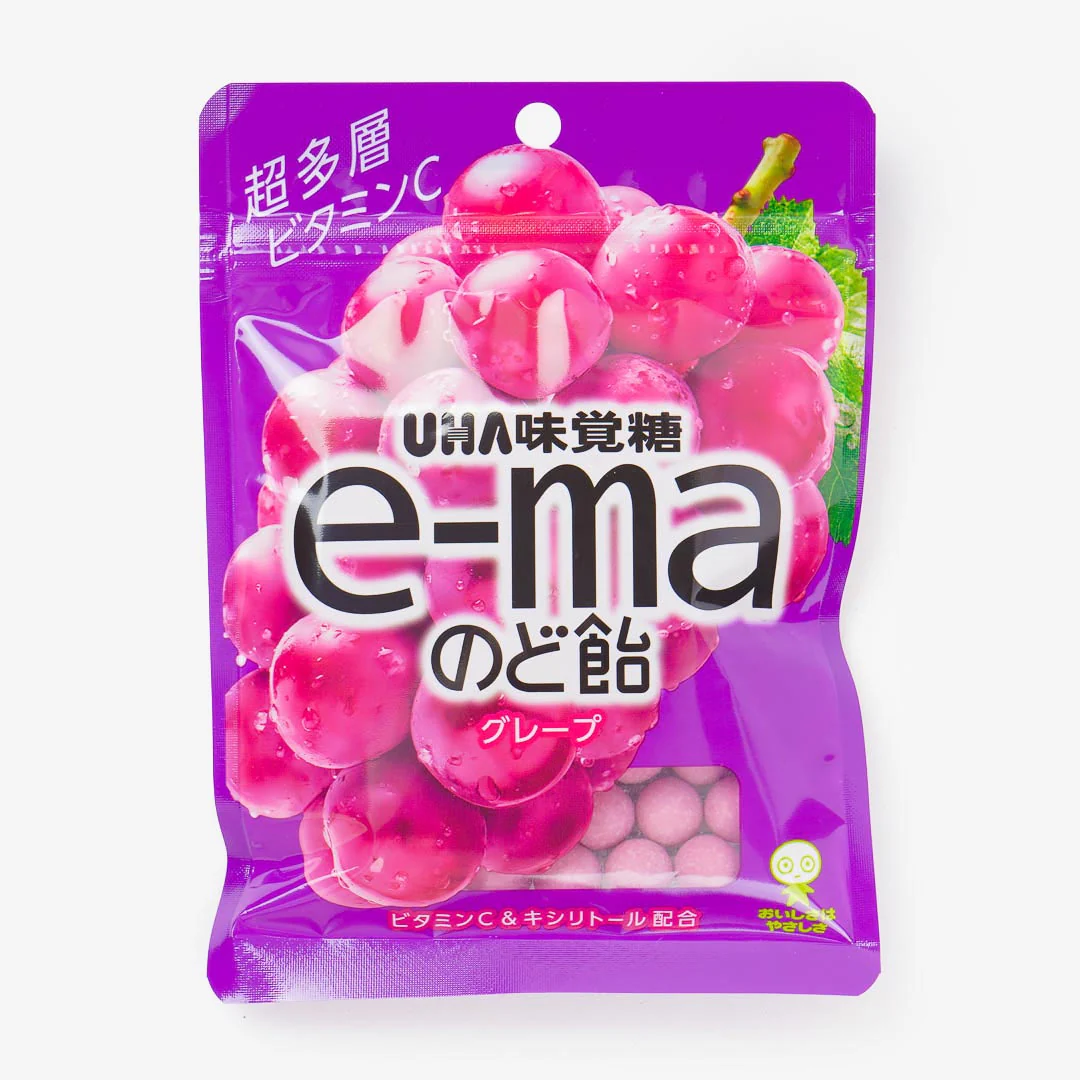 UHA e-ma Throat Candy - Grape Flavor