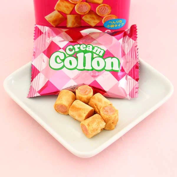 Glico Cream Collon Biscuit Roll Party Box - Strawberry - Image 2