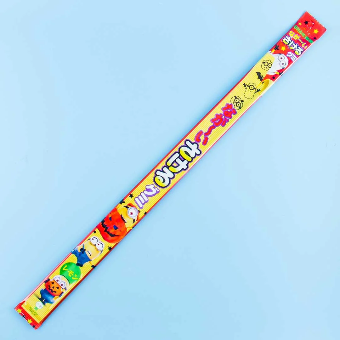 Halloween Minions Long Sakeru Peeling Gummy - Lemon
