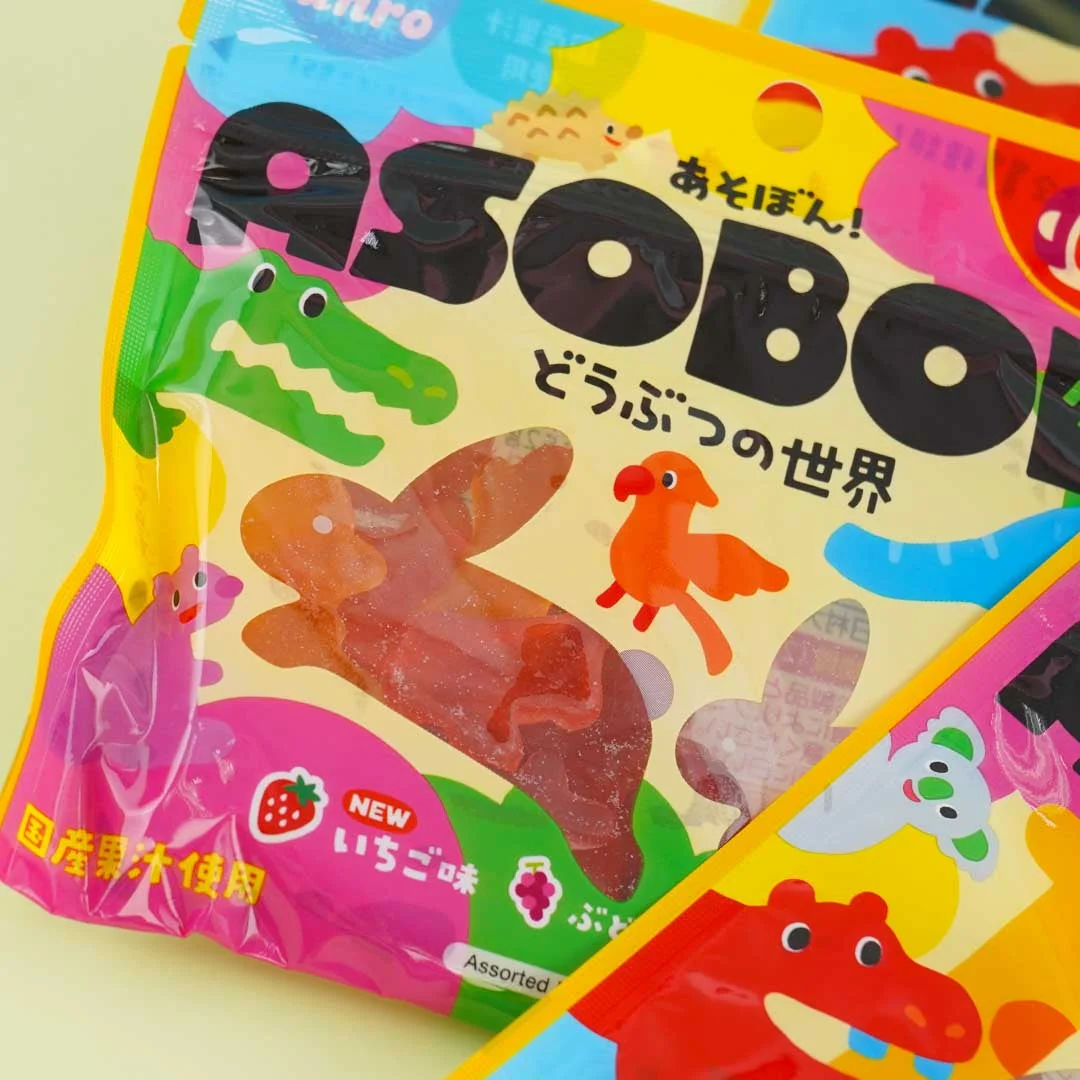 Kanro Asobon Animal World Gummies - Fruit Mix - Image 3