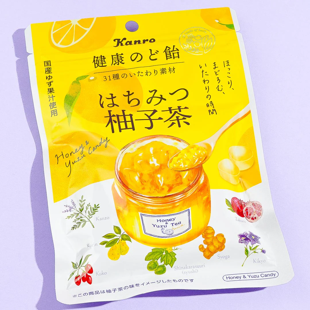 Kanro Healthy Throat Lozenge - Honey Yuzu Tea - Image 3