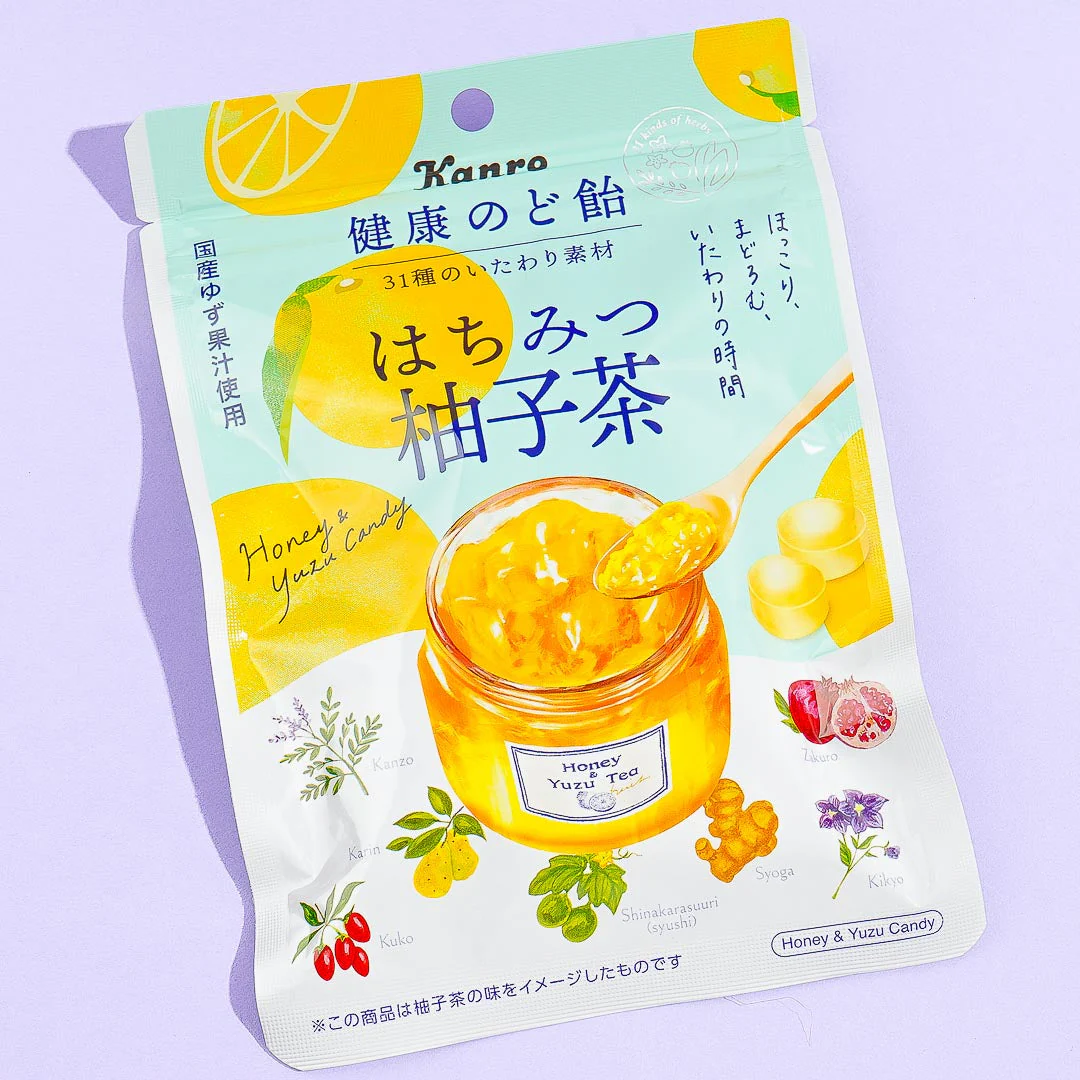 Kanro Healthy Throat Lozenge - Honey Yuzu Tea - Image 4