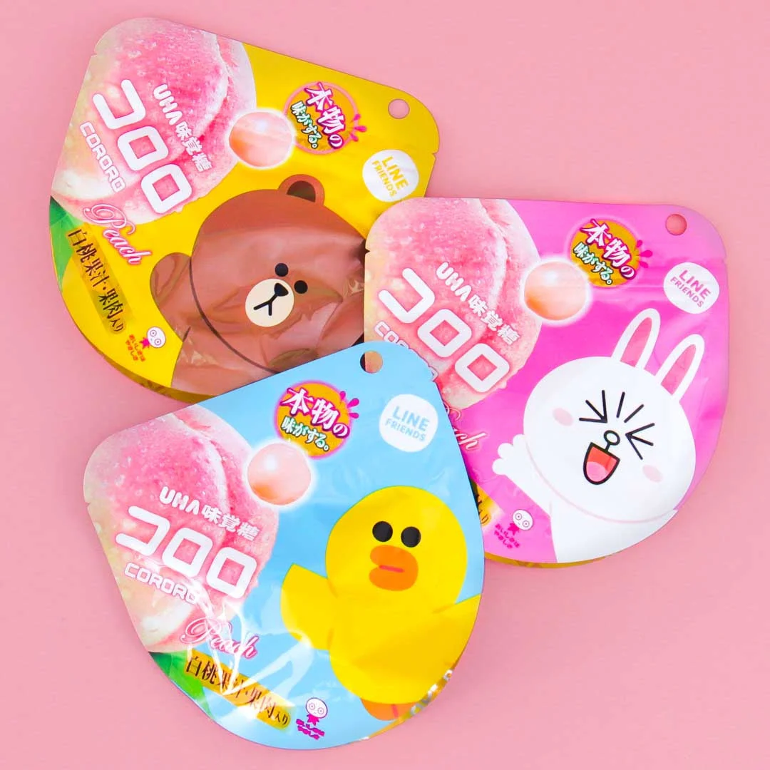 Kororo Line Friends Fruit Juice Gummy - Peach