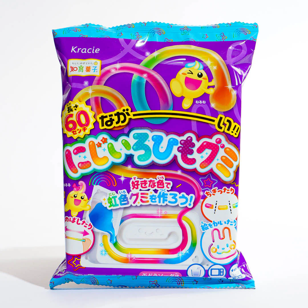 Kracie Long Rainbow String Gummy Candy DIY Kit