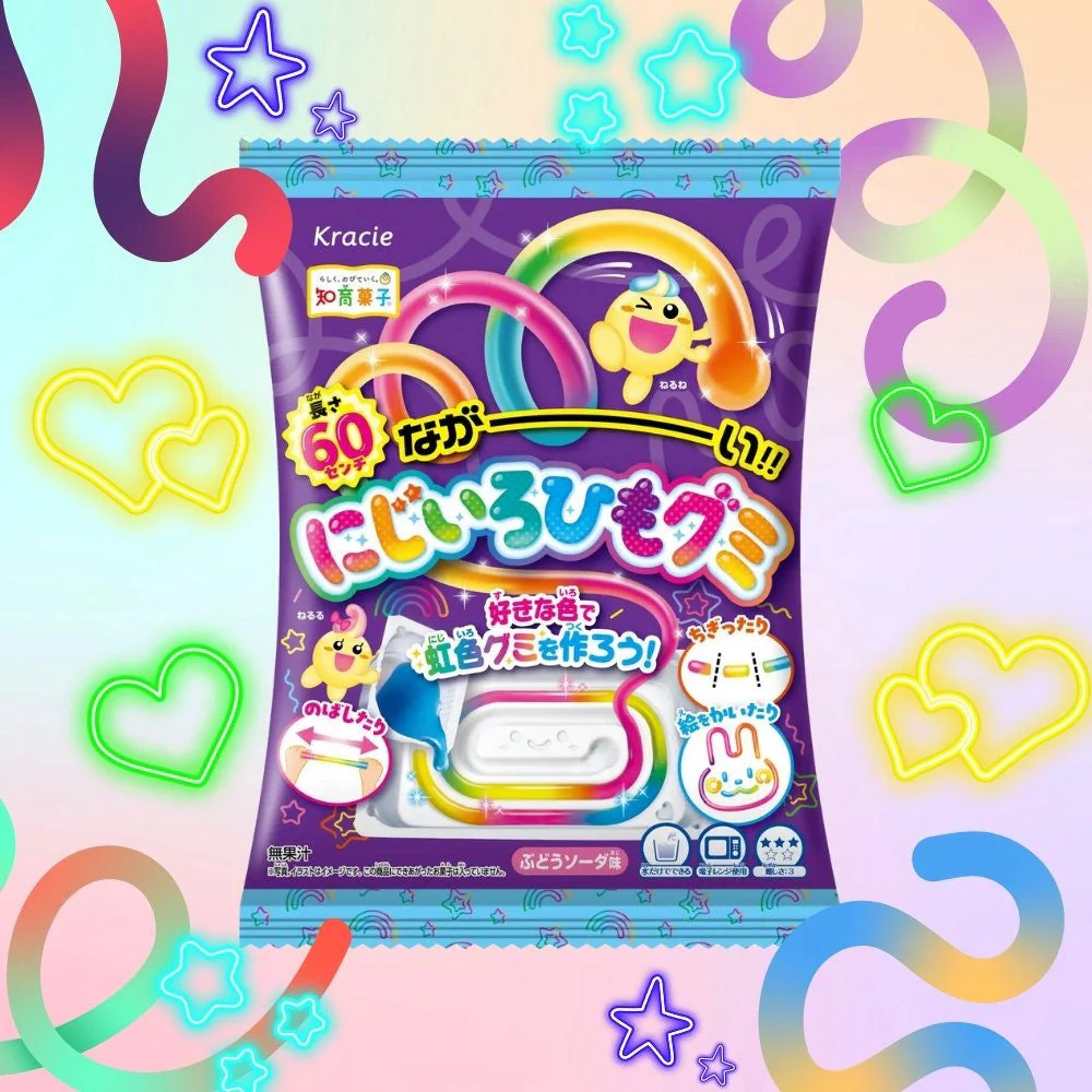 Kracie Long Rainbow String Gummy DIY Candy - Image 2