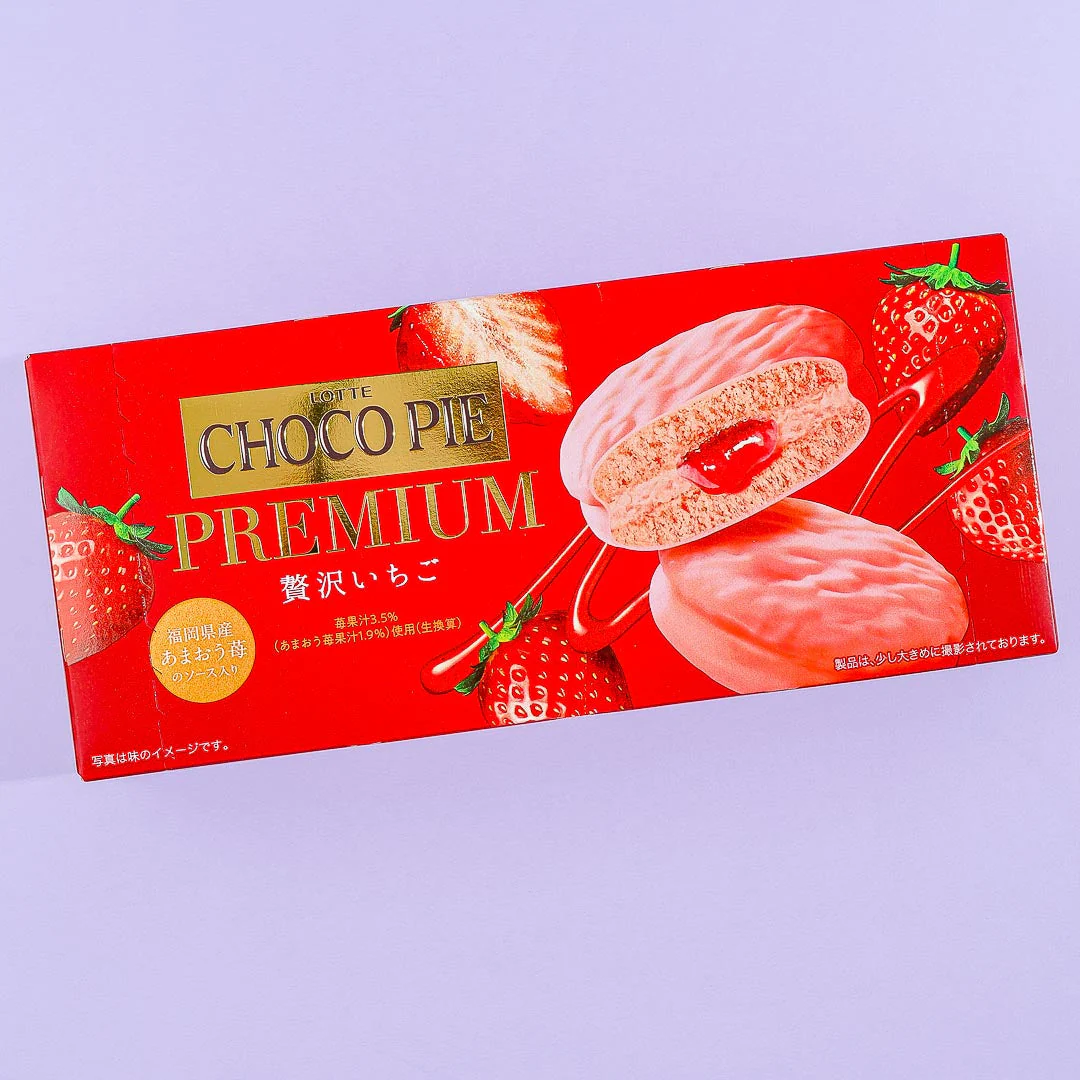 Lotte Choco Pie Premium Box - Luxury Strawberry