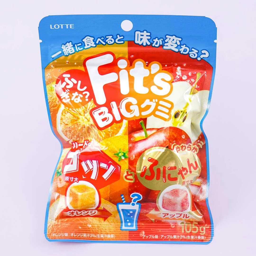 Lotte Fit's Big Gummy - Orange & Apple