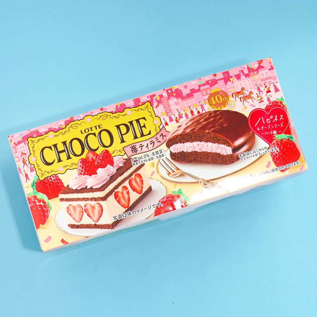 Lotte Happiness Motif Choco Pie - Strawberry Tiramisu