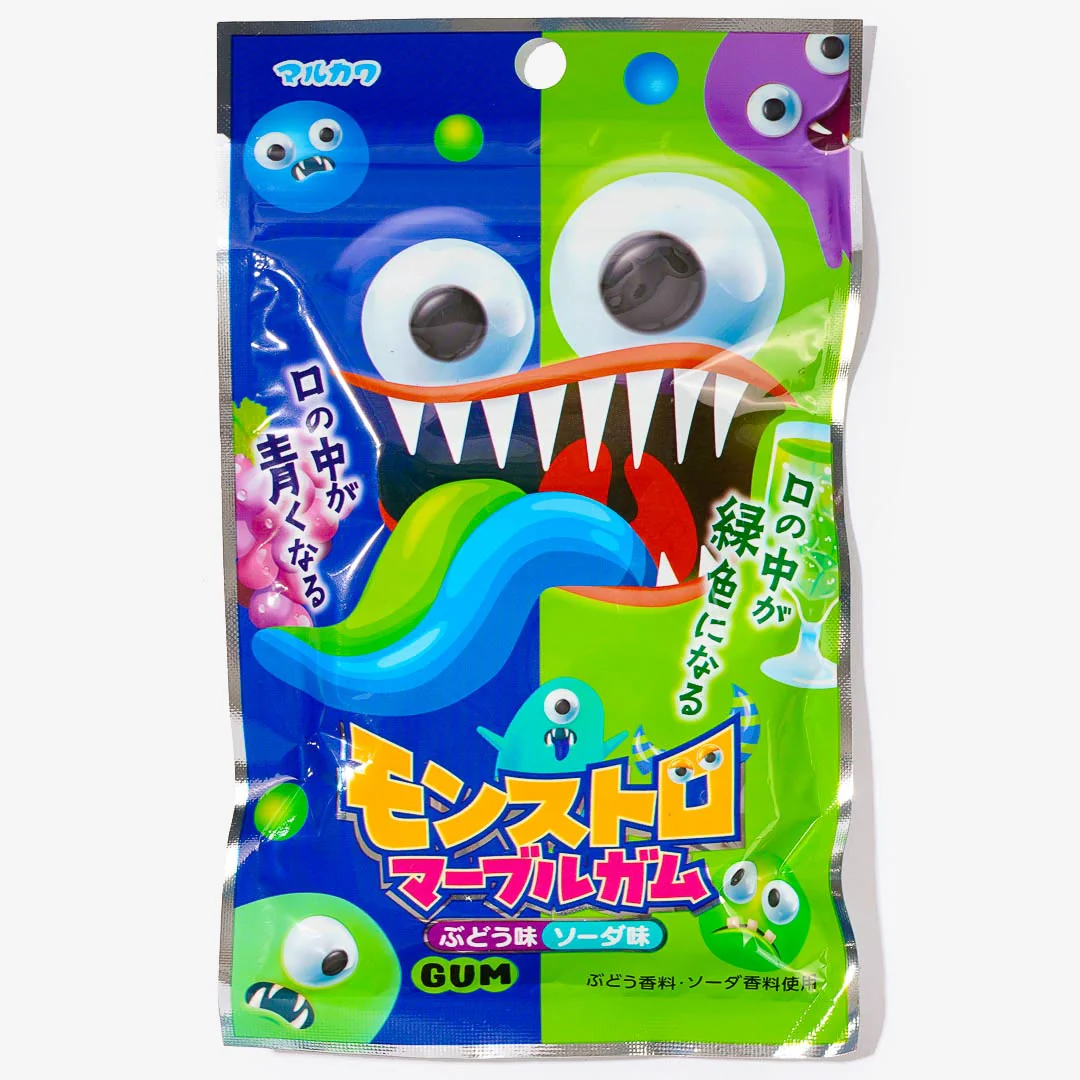 Marukawa Monster Marble Gum - Grape & Soda
