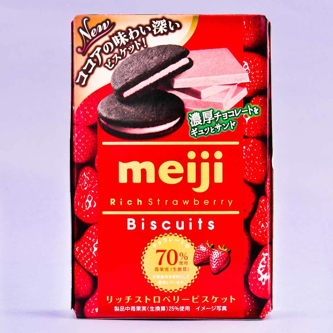 Meiji Rich Strawberry Biscuits