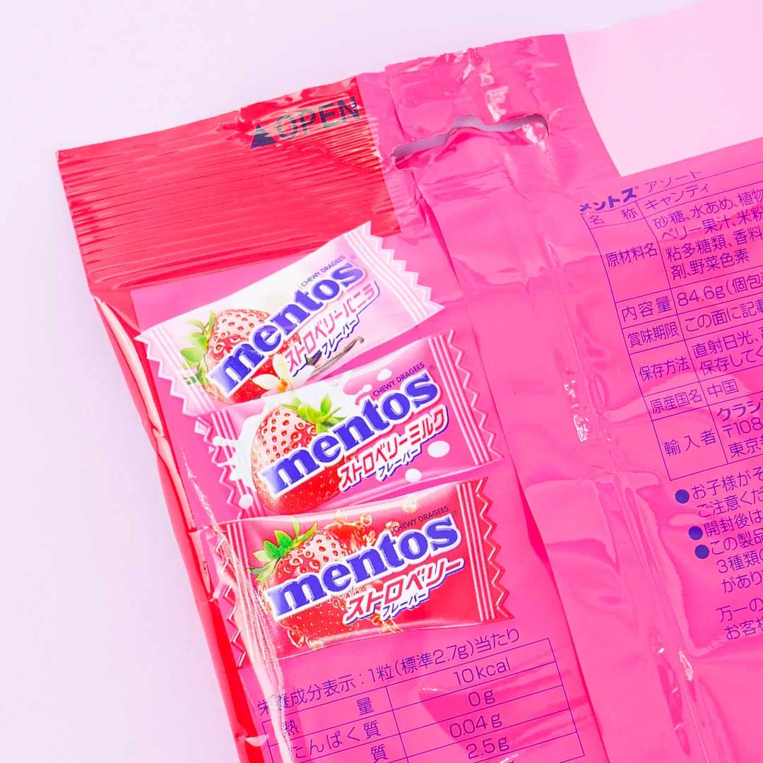 Mentos Assorted Candy Bag - 3 Strawberries - Image 2