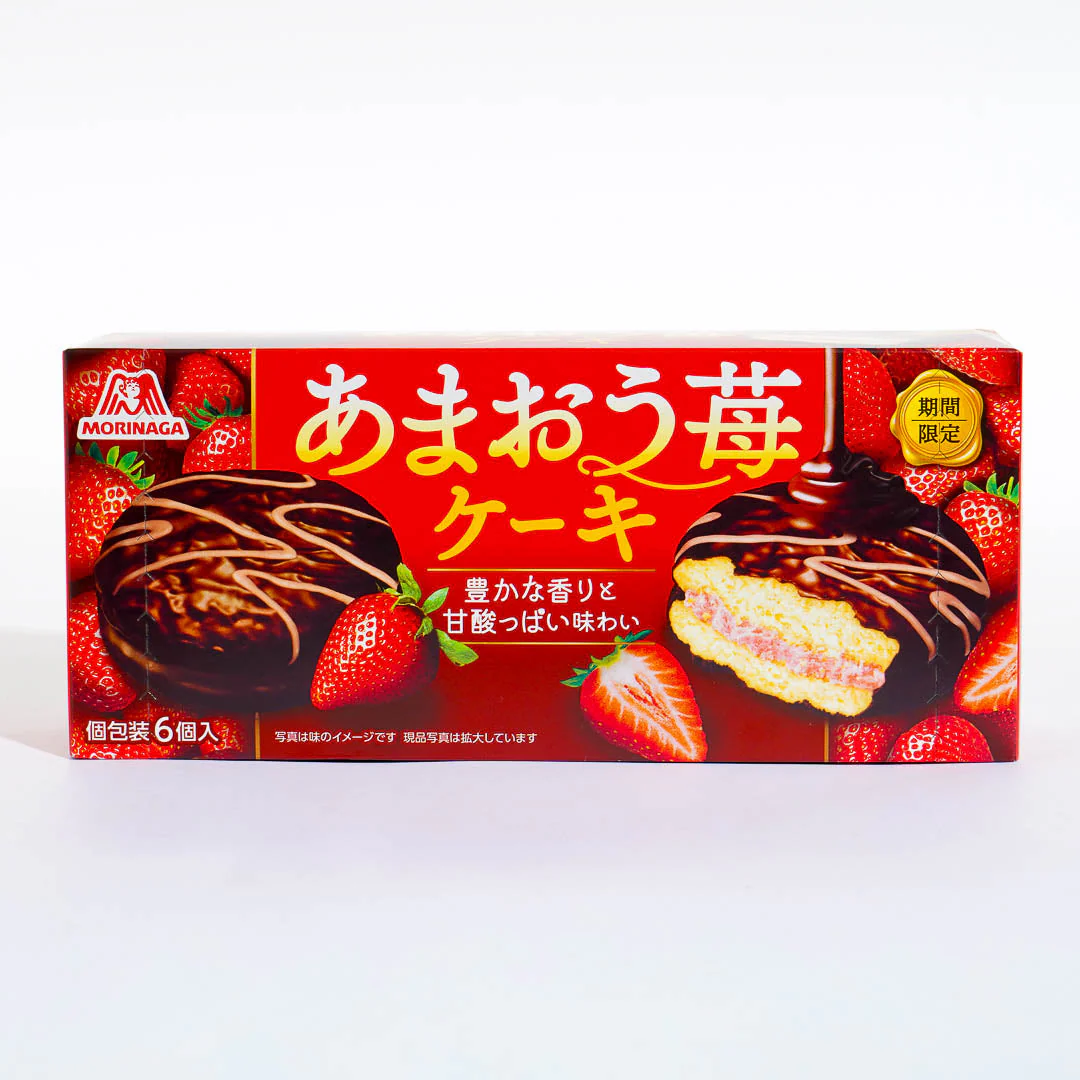 Morinaga Angel Pie Snacks - Amaou Strawberry