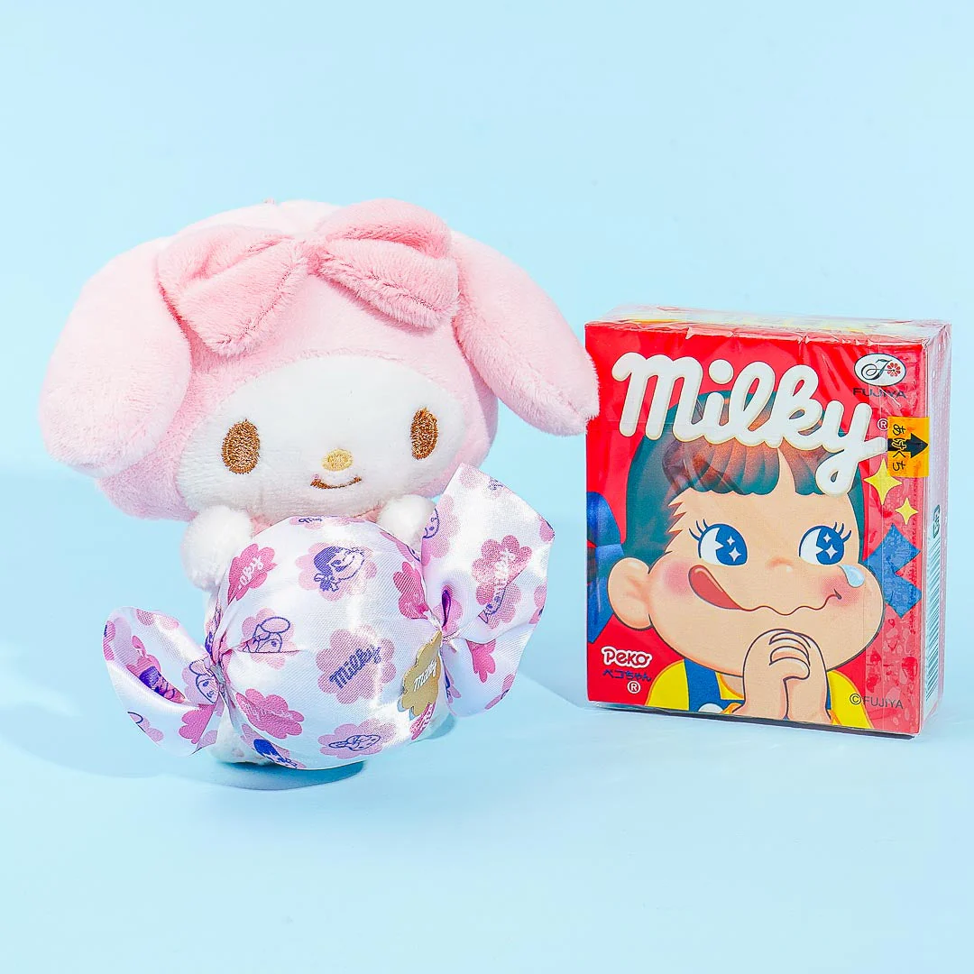 My Melody Candy Plush Charm & Milky Candy Set