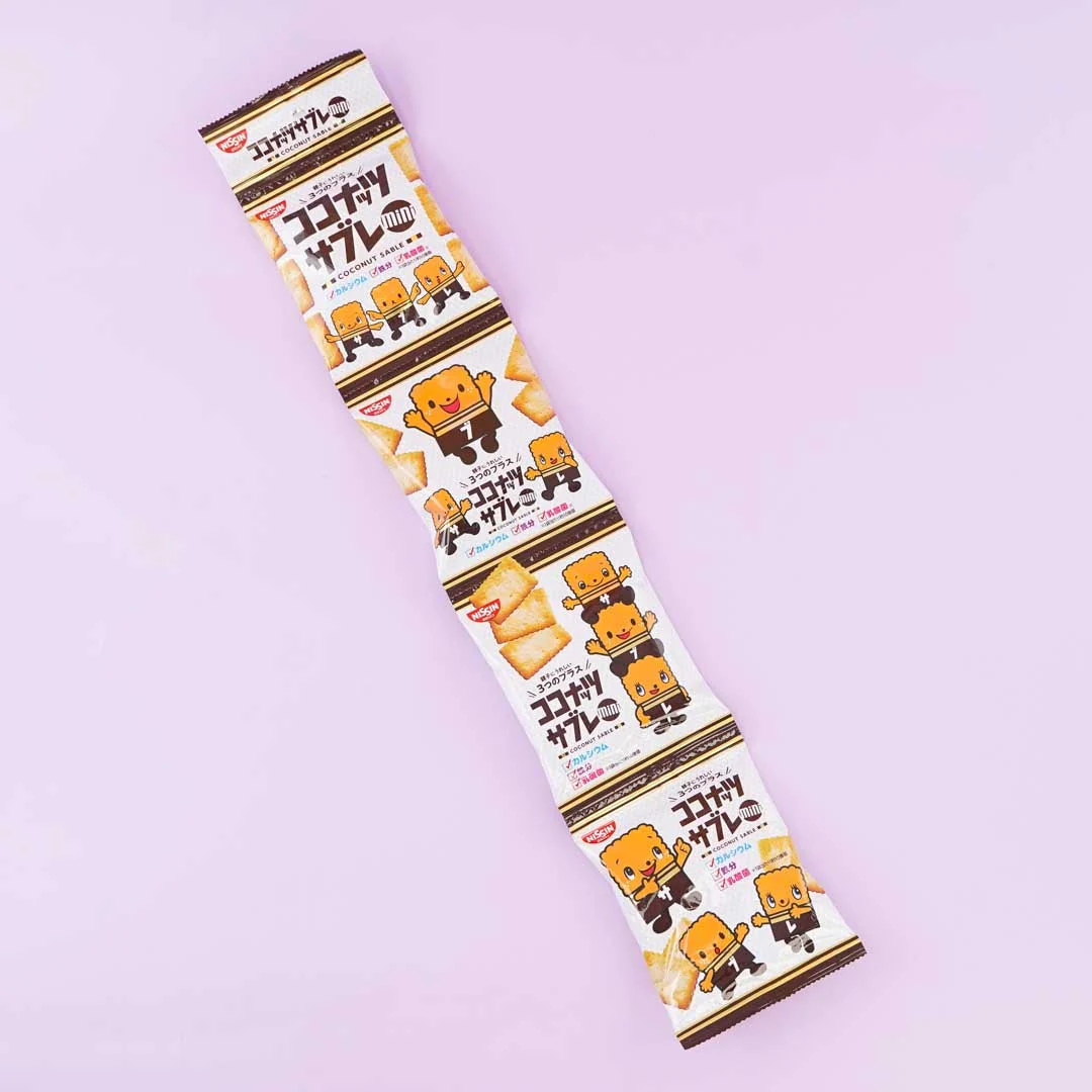 Nissin Cisco Coconut Sable Mini Cookie Set - 4 pcs - Image 2