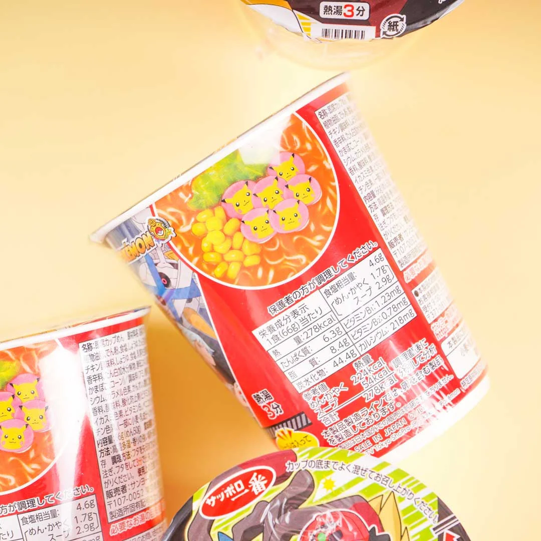 Pokémon Sapporo Ichiban Noodle Cup - Corn Butter Soy Sauce - Image 2