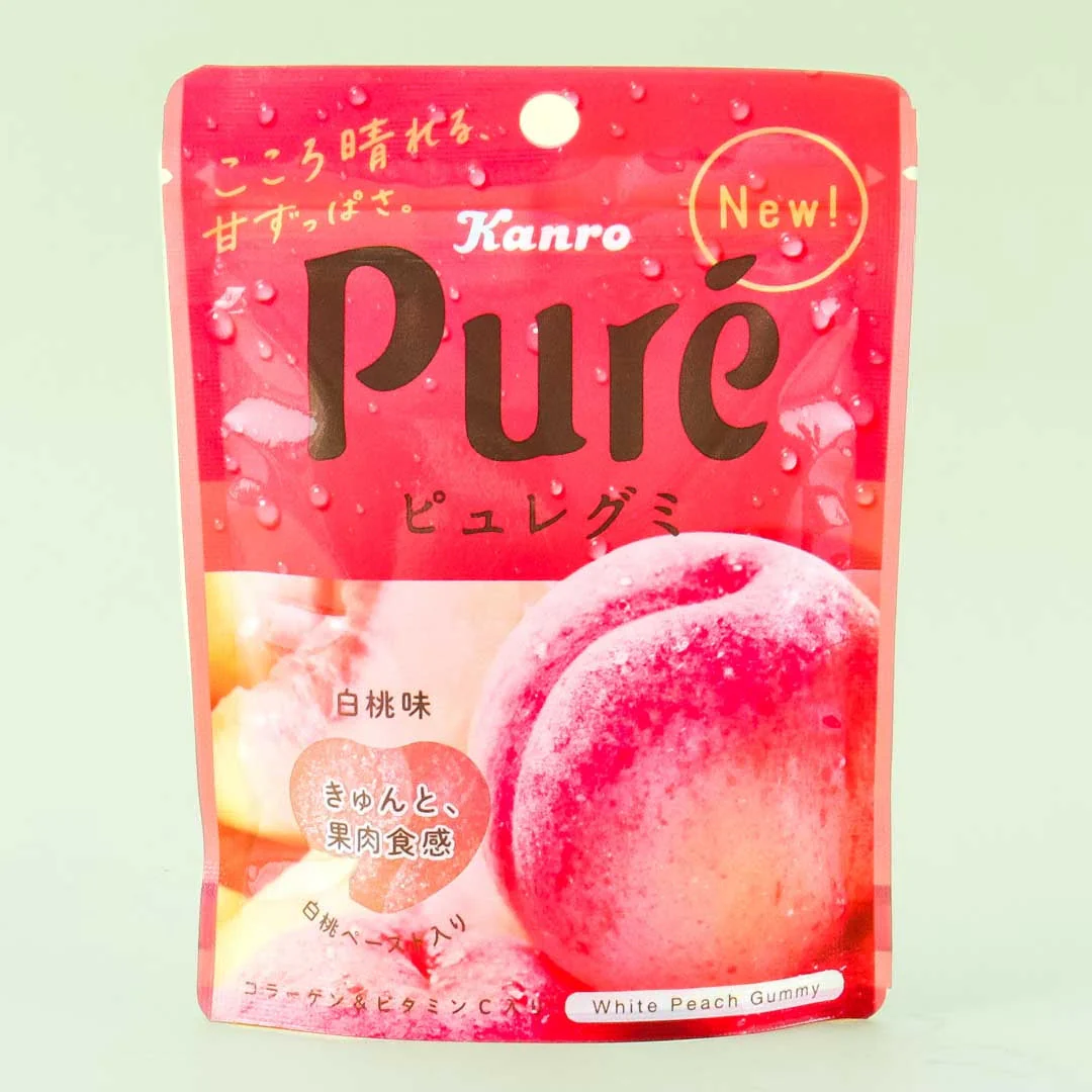 Kanro Puré Gummy - White Peach