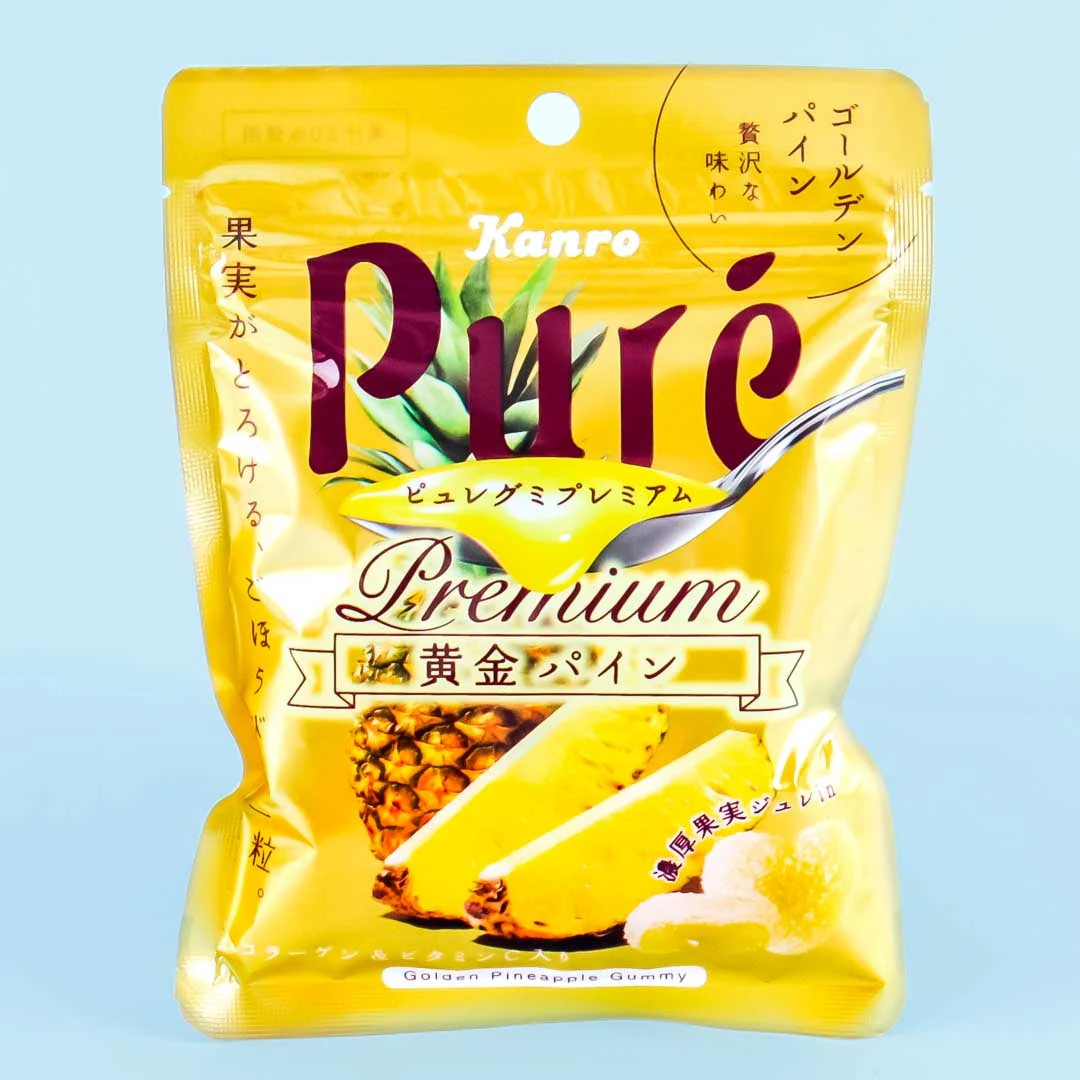 Kanro Puré Premium Gummy - Golden Pineapple