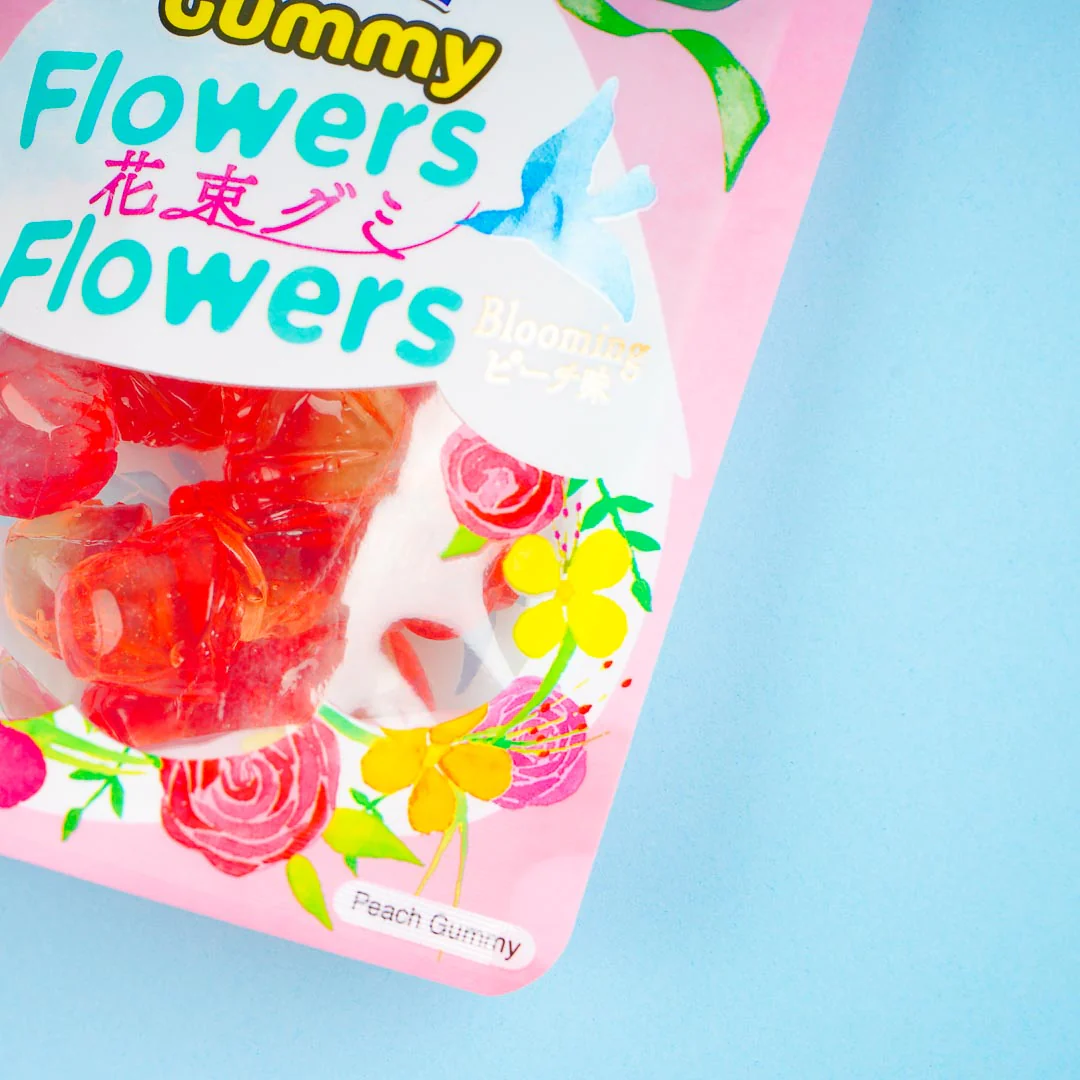 Rose 4D Peach Gummy Candy - Image 2