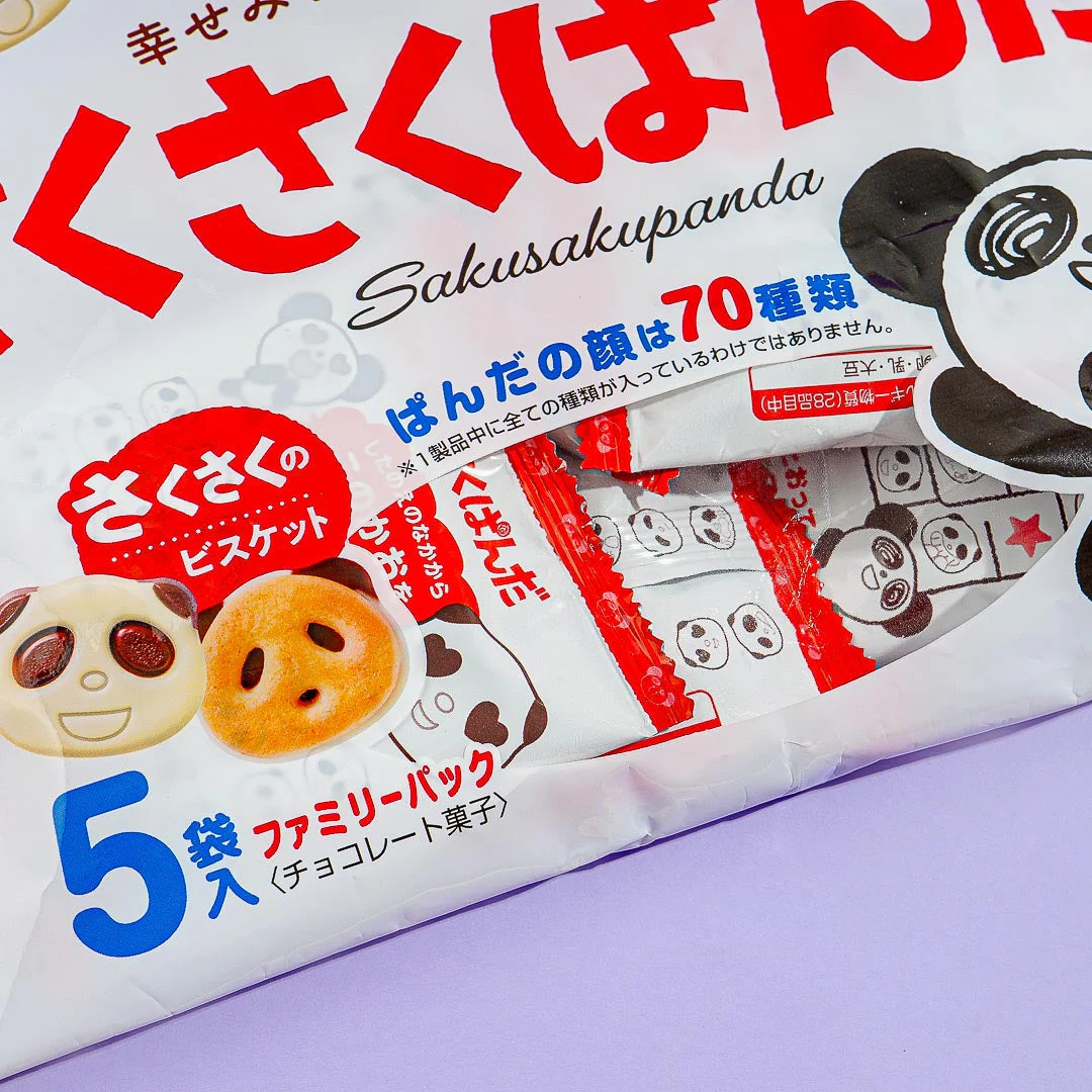 Saku Saku Panda Chocolate Biscuits Family Pack - Image 2