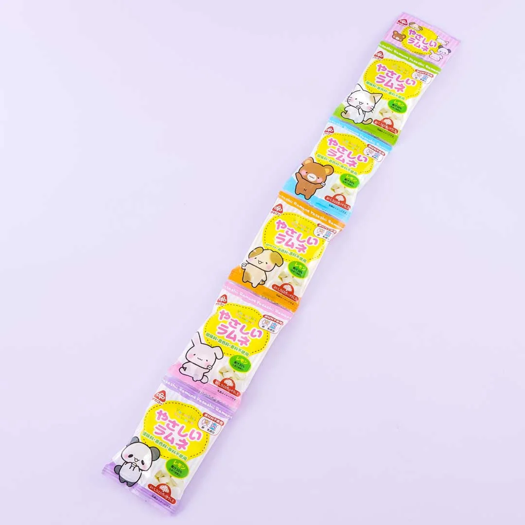 Sanko Seika Yasashii Lemon Ramune Set - 5 pcs