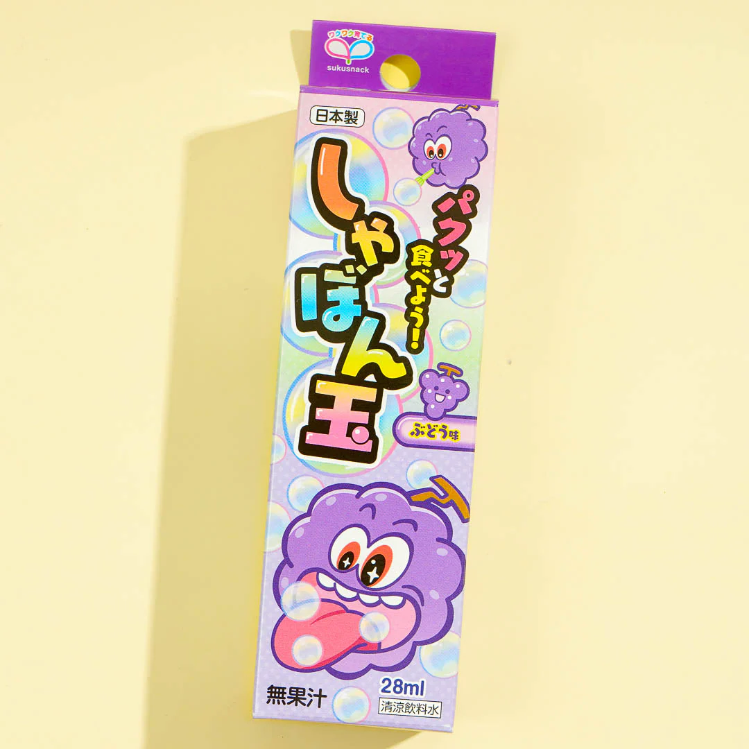 Sukusnack Edible Soap Bubbles - Grape
