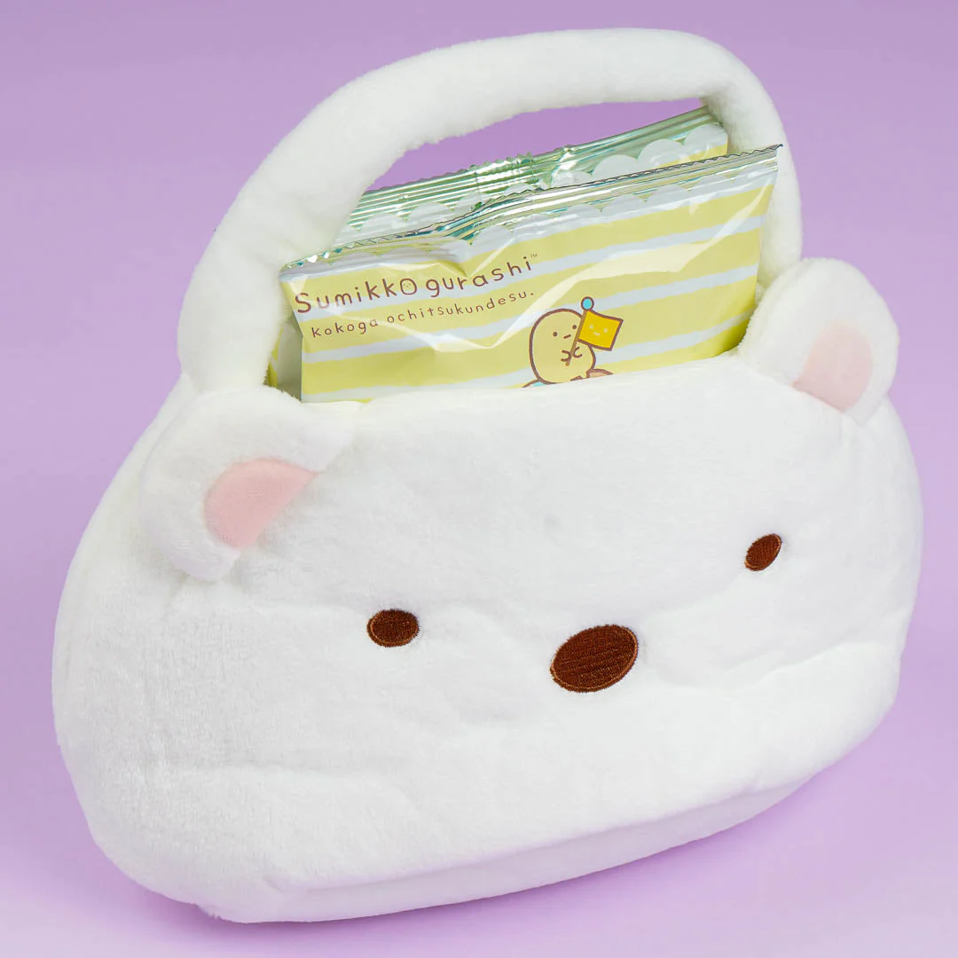 Sumikko Gurashi Plush Bag With Snacks - Shirokuma