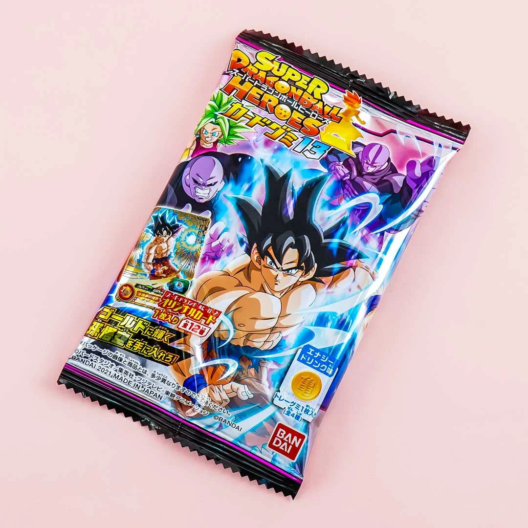 Bandai Super Dragon Ball Heroes 13 Card & Gummy