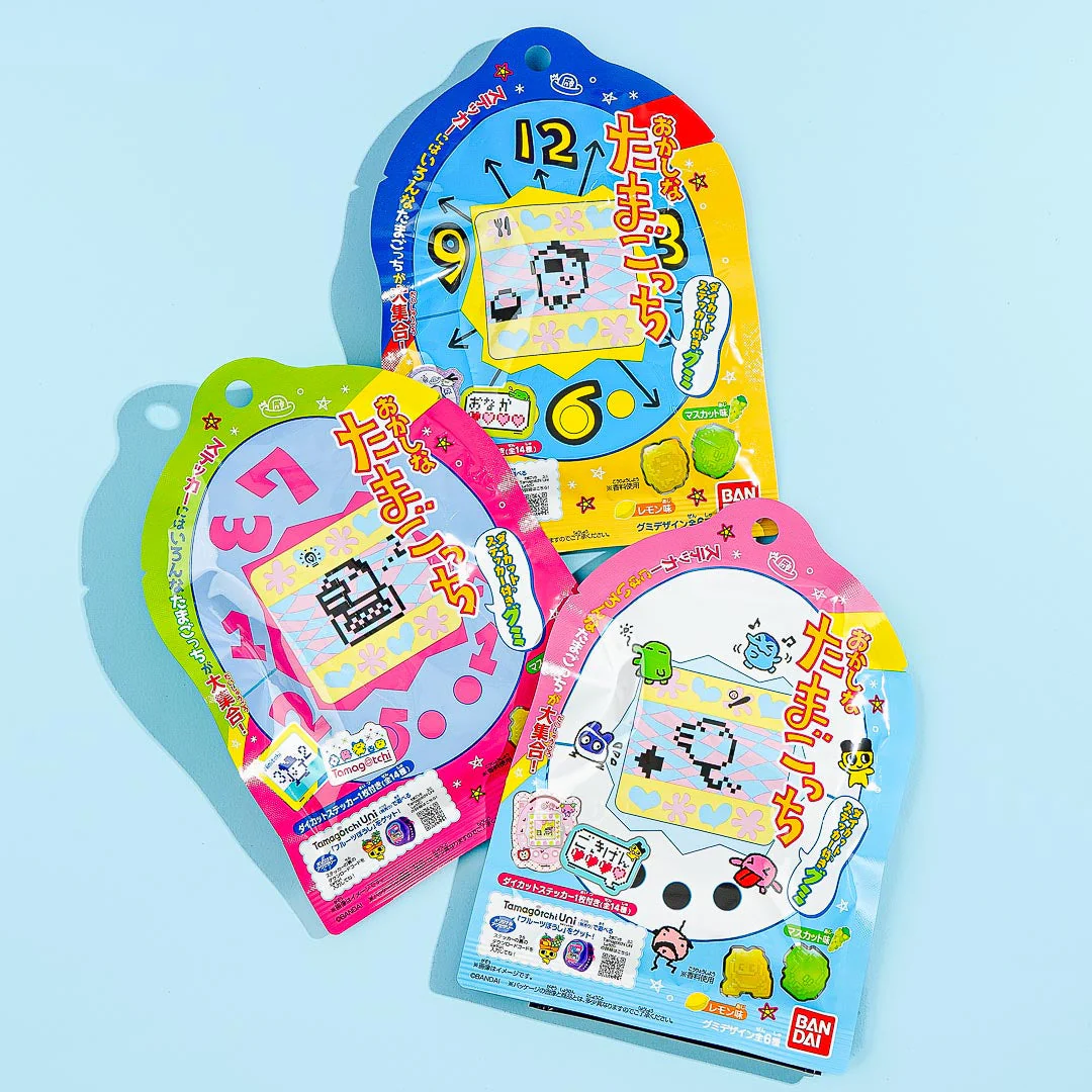 Tamagotchi Gummy With Sticker - Muscat & Lemon