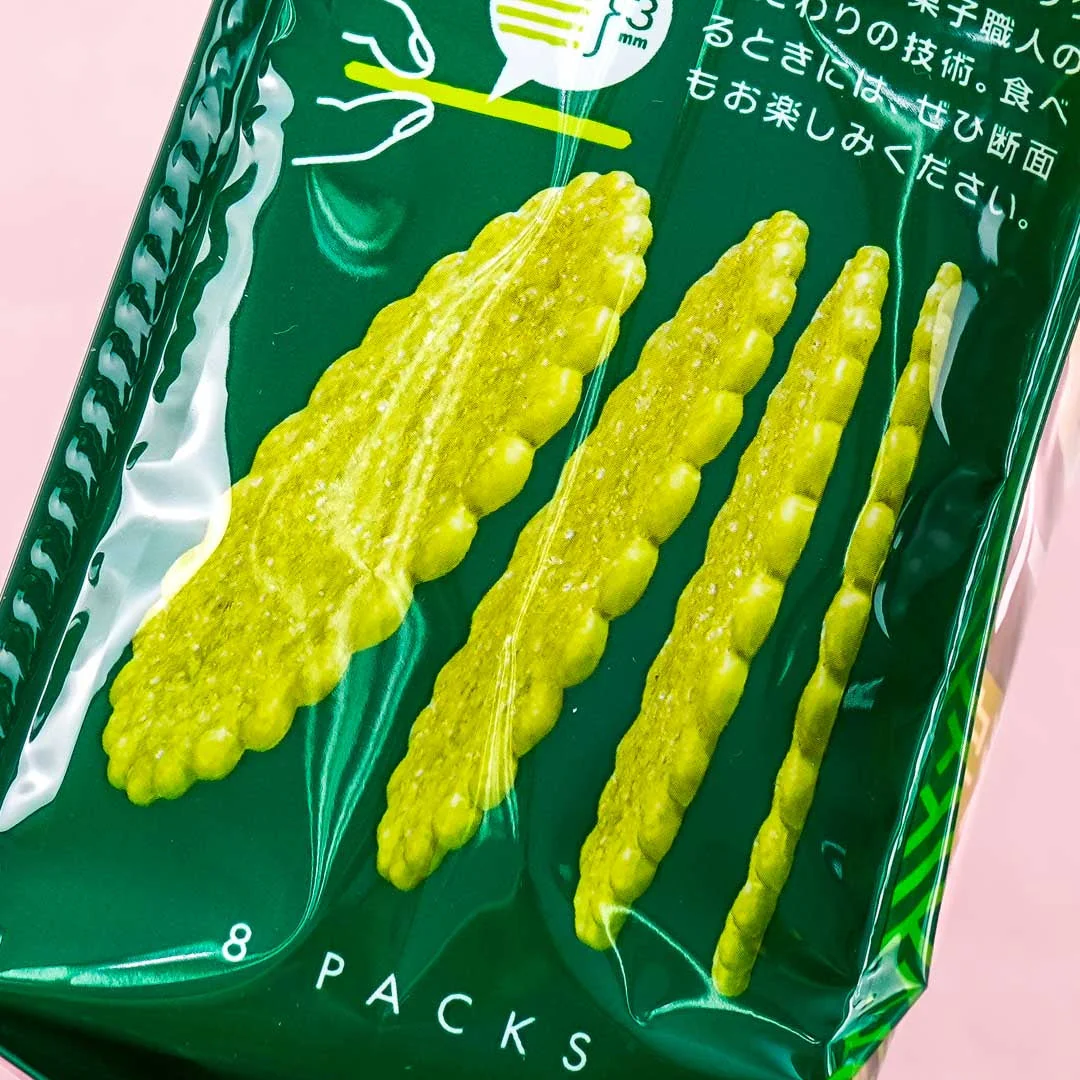 Tohato Smile Harvest Super Thin Biscuit Bag - Uji Matcha - Image 2