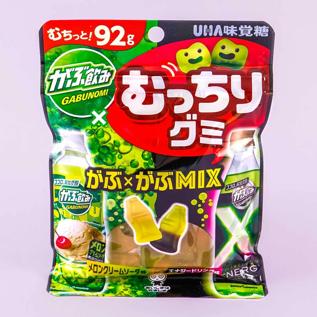 UHA Mikakuto Plump Gummy Candies - Gabu Gabu! Soda Mix