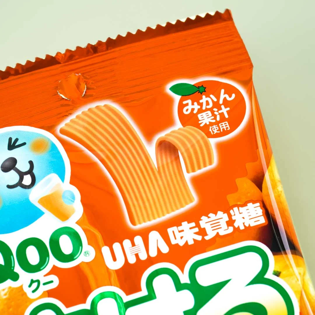 UHA Sakeru Split Gummy Candy - Qoo Orange - Image 2
