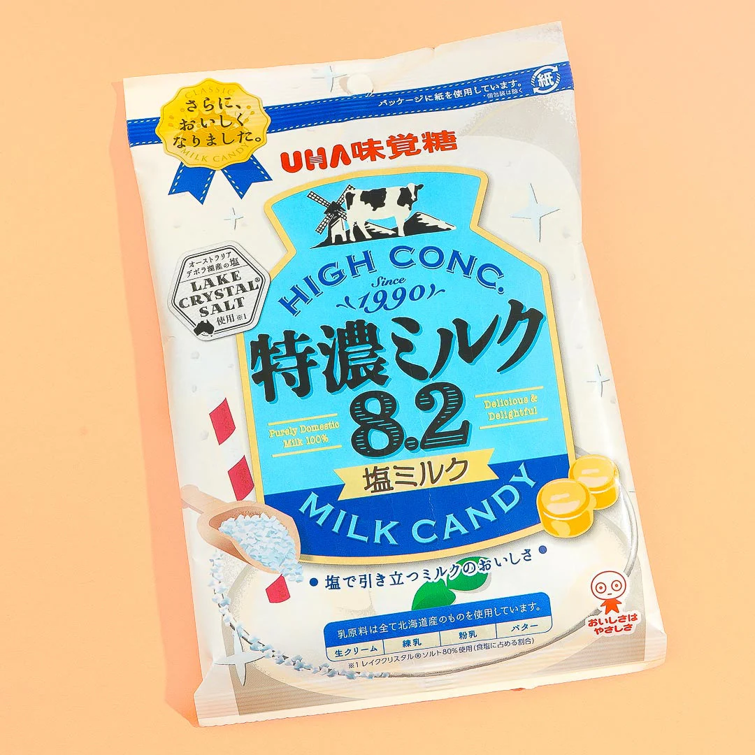 UHA Tokuno Milk 8.2 High Concentrated Candy - Salted Milk