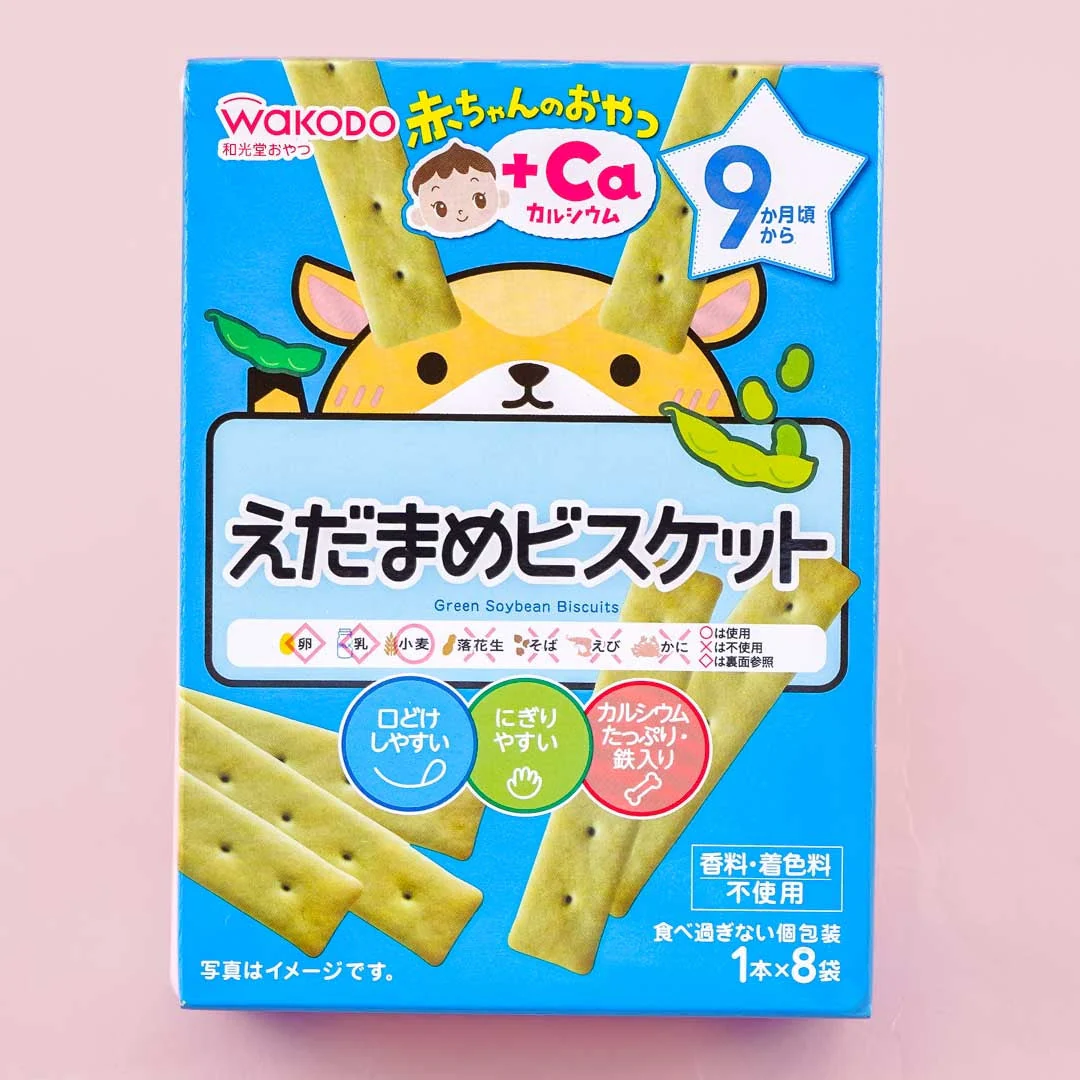 Wakodo Baby +Ca Calcium Edamame Biscuits